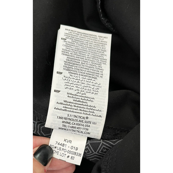 511 Tactical Edge Chino Pants Mens Size 36x36 Slim Fit Flex Tac Black New - Picture 16 of 16